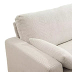 Causeuse moderne en tissu rembourré GDFStudio Garcia avec housses amovibles