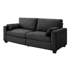 Causeuse moderne en tissu rembourré GDFStudio Garcia avec housses amovibles