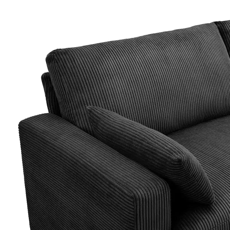 Causeuse moderne en tissu rembourré GDFStudio Garcia avec housses amovibles