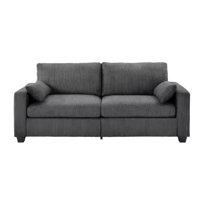 Causeuse moderne en tissu rembourré GDFStudio Garcia avec housses amovibles