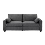 Causeuse moderne en tissu rembourré GDFStudio Garcia avec housses amovibles