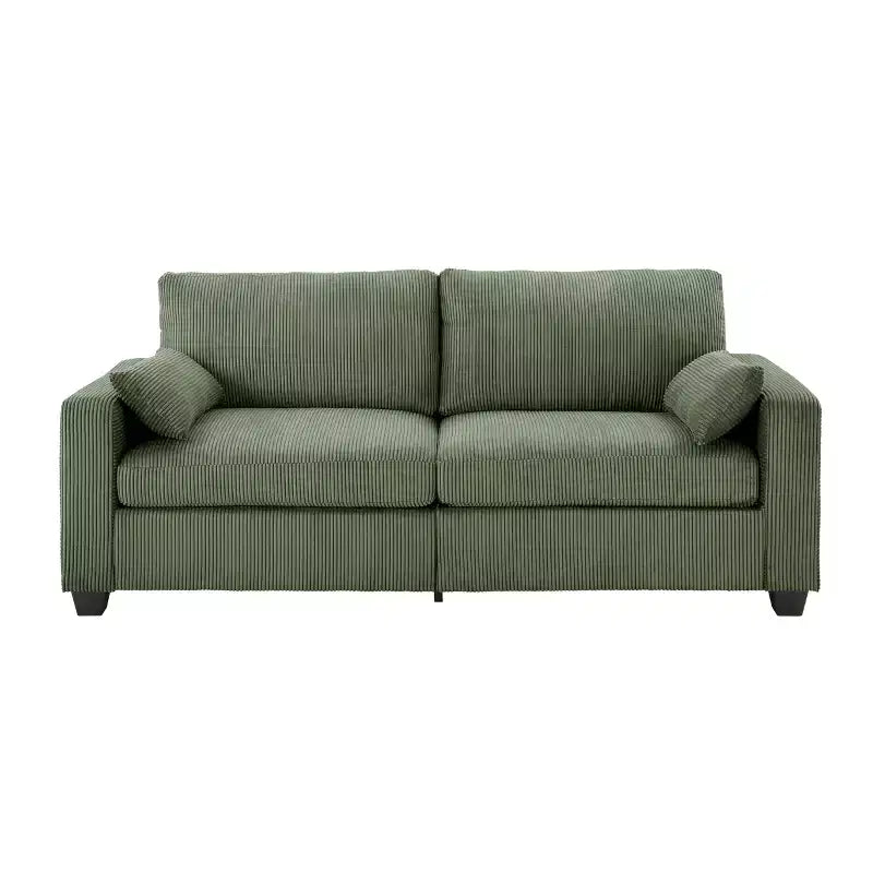 Causeuse moderne en tissu rembourré GDFStudio Garcia avec housses amovibles