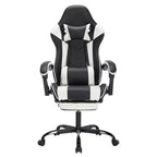 Gaming Chair with Footrest, Ergonomic Computer Chair with Headrest & Lumbar Support, Breathable Height Adjustable Game Chair for Home&Office