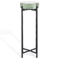 Kathaleen Cast Glass Drink Table - SFV7906 - Black/Clear - Safavieh Couture
