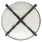Kathaleen Cast Glass Drink Table - SFV7906 - Black/Clear - Safavieh Couture