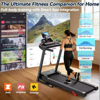 Treadmills on Sale,Compact Walking Treadmill with Manual Incline, 3.25HP Foldable Home Cardio Machine, Bluetooth Speakers, 300 lb Capacity