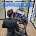 Tapis de course pliable 5CV pour la maison avec inclinaison automatique de 20 % et vitesse de 19 km/h, capacité de 180 kg, tapis de course portable, entraînement personnalisé avec application, tapis de course pour la course et la marche