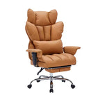 Ergonomic High-Back Office Chair with Adjustable Footrest, Comfortable Lumbar Support, for Home, Office