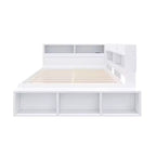 Whisen Full Daybed Frame Solid Wood Daybed with Storage Cabinets, Shoe Cabinet