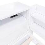 Whisen Full Daybed Frame Solid Wood Daybed with Storage Cabinets, Shoe Cabinet