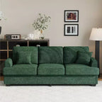 Canapé profond moderne de 86 pouces, rembourré confortable avec 2 coussins décoratifs et housses amovibles pour salon, appartement et petits espaces