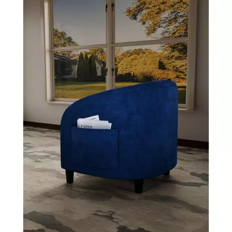 Fauteuil club confortable, tissu bouclette et revêtement doux, dossier arrondi, assise moelleuse, fauteuil moderne pour salon, chambre, réception, lounge, bureau
