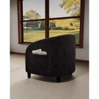 Fauteuil club confortable, tissu bouclette et revêtement doux, dossier arrondi, assise moelleuse, fauteuil moderne pour salon, chambre, réception, lounge, bureau