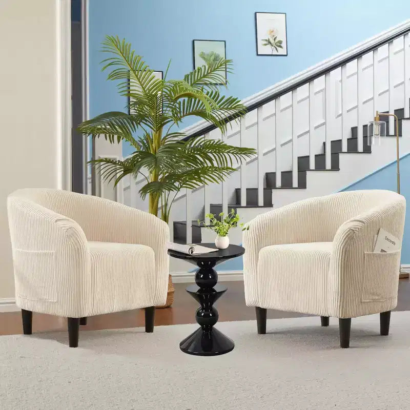 Fauteuil club confortable, tissu bouclette et revêtement doux, dossier arrondi, assise moelleuse, fauteuil moderne pour salon, chambre, réception, lounge, bureau