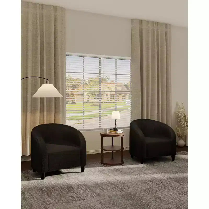 Fauteuil club confortable, tissu bouclette et revêtement doux, dossier arrondi, assise moelleuse, fauteuil moderne pour salon, chambre, réception, lounge, bureau