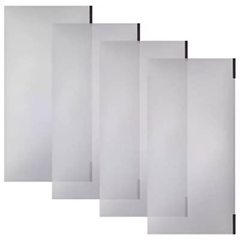 Étagère de rangement pliante multi-usage Origami à 4 niveaux avec roulettes, incluant 4 revêtements imperméables pour étagères métalliques, gris