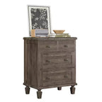 Acekool Vintage 4 Drawer Dresser for Bedroom, Wood Chest with Tapered Legs for Living Room