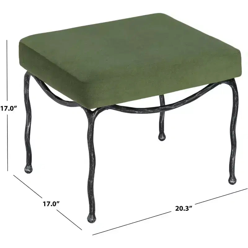 Lacarla Metal Legs Ottoman - SFV7920 - Safavieh Couture