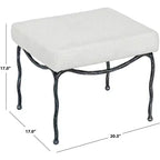 Lacarla Metal Legs Ottoman - SFV7920 - Safavieh Couture