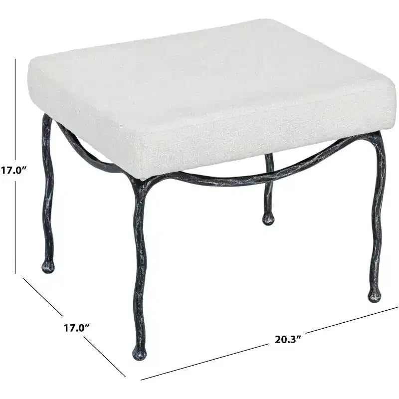 Lacarla Metal Legs Ottoman - SFV7920 - Safavieh Couture