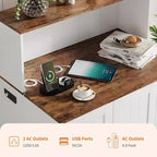 DobleePy Grande Chatière Meuble avec Tapis à Griffer, Cache Litière Anti-Chien pour Litières Autonettoyantes, Meuble de Salon