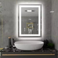 SUMERAIN 20x28 LED Bathroom Mirror with Dimmable Touch Control, Anti-Fog ETL Wall Vanity Mirror