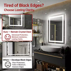 SUMERAIN 20x28 LED Bathroom Mirror with Dimmable Touch Control, Anti-Fog ETL Wall Vanity Mirror