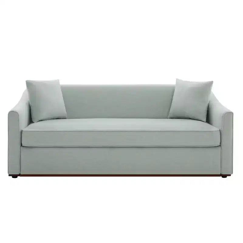 Christopher Knight Home Karim Canapé moderne 3 places en chenille avec oreillers décoratifs, 76 po