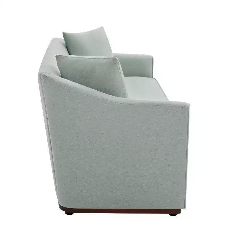 Christopher Knight Home Karim Canapé moderne 3 places en chenille avec oreillers décoratifs, 76 po