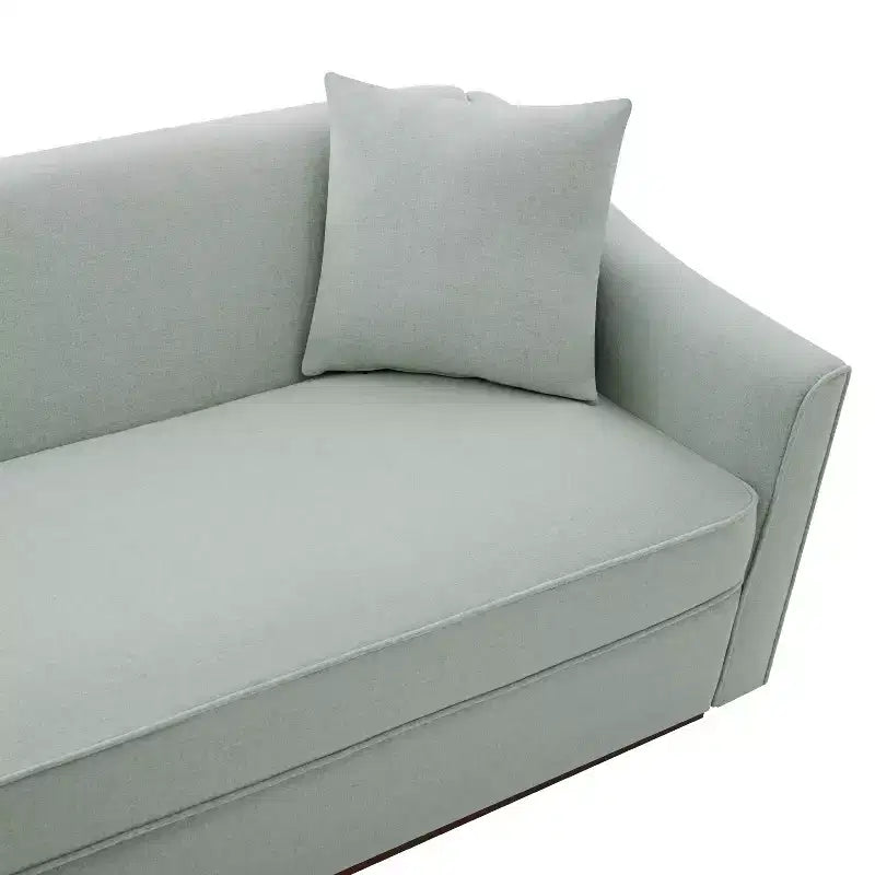 Christopher Knight Home Karim Canapé moderne 3 places en chenille avec oreillers décoratifs, 76 po