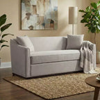 Christopher Knight Home Karim Canapé moderne 3 places en chenille avec oreillers décoratifs, 76 po