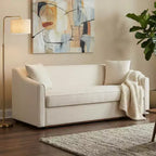 Christopher Knight Home Karim Canapé moderne 3 places en chenille avec oreillers décoratifs, 76 po