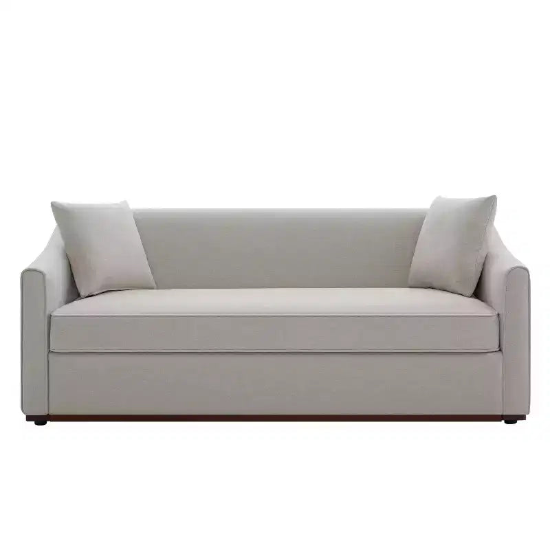 Christopher Knight Home Karim Canapé moderne 3 places en chenille avec oreillers décoratifs, 76 po