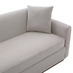 Christopher Knight Home Karim Canapé moderne 3 places en chenille avec oreillers décoratifs, 76 po