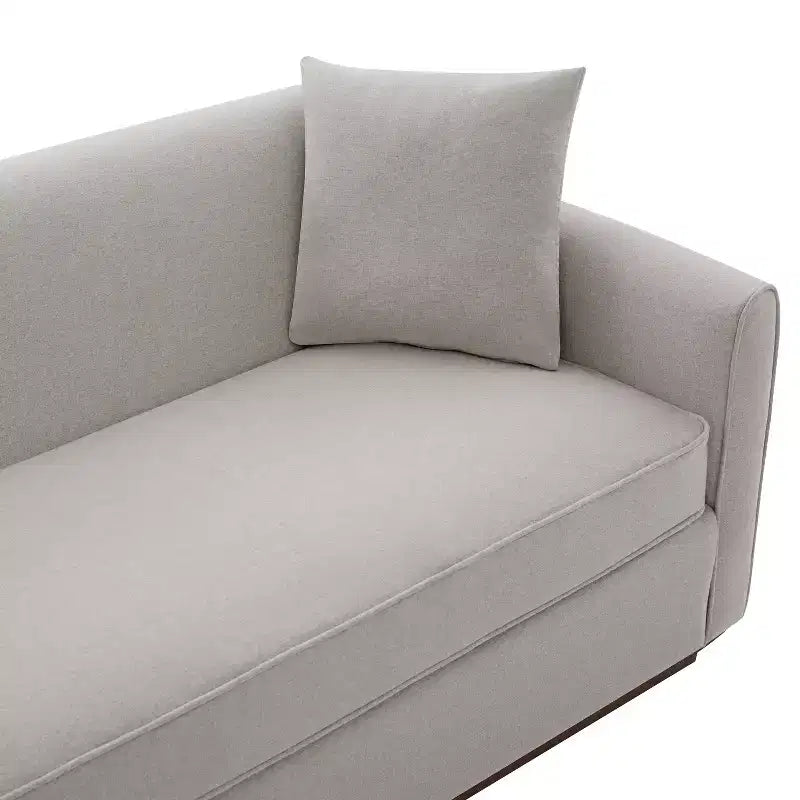 Christopher Knight Home Karim Canapé moderne 3 places en chenille avec oreillers décoratifs, 76 po