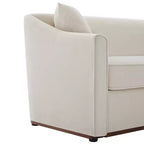 Christopher Knight Home Karim Canapé moderne 3 places en chenille avec oreillers décoratifs, 76 po