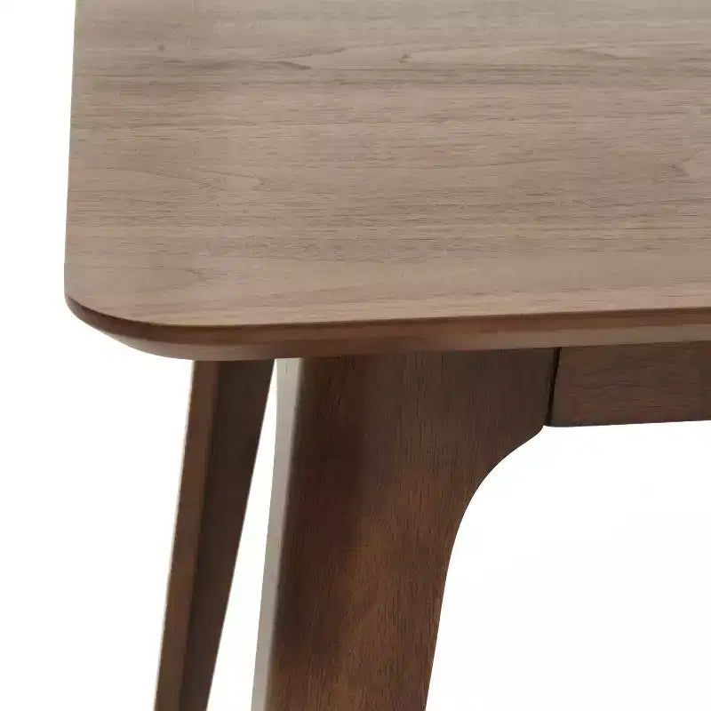 Christopher Knight Home Ahmad Ensemble de salle à manger moderne 5 pièces en bois d'hévéa avec chaises rembourrées en similicuir et table rectangulaire