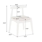 Christopher Knight Home Ahmad Ensemble de salle à manger moderne 5 pièces en bois d'hévéa avec chaises rembourrées en similicuir et table rectangulaire