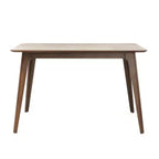 Christopher Knight Home Ahmad Ensemble de salle à manger moderne 5 pièces en bois d'hévéa avec chaises rembourrées en similicuir et table rectangulaire