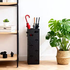 Range-parapluies, Support de parapluies pour entrée, Porte-parapluies en acier autoportant, pour cannes et bâtons de marche, avec plateau égouttoir amovible
