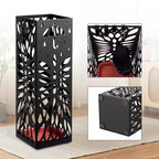 Range-parapluies, Support de parapluies pour entrée, Porte-parapluies en acier autoportant, pour cannes et bâtons de marche, avec plateau égouttoir amovible