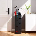 Range-parapluies, Support de parapluies pour entrée, Porte-parapluies en acier autoportant, pour cannes et bâtons de marche, avec plateau égouttoir amovible