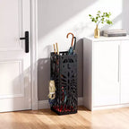 Umbrella Stand, Umbrella Holder for Entryway, Steel Umbrella Rack Organizer Freestanding, for Canes Walking Sticks, with a Detachable Drip Tray