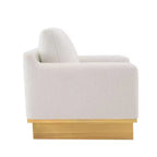 Whisen Modern Minimalist Accent Chair with Solid Wood Frame Ergonomic for Living Room, Soft Cushions and Spacious Design