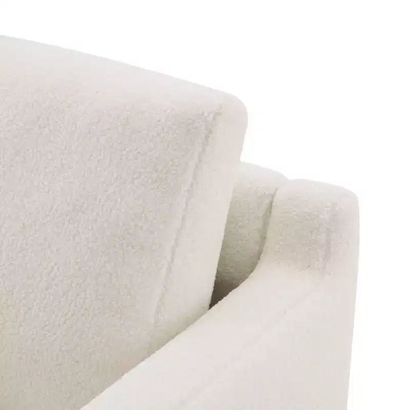 Whisen Modern Minimalist Accent Chair with Solid Wood Frame Ergonomic for Living Room, Soft Cushions and Spacious Design