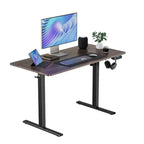 40 X 24 Inch Electric Standing Desk, Sit to Stand Up, Work Home Office Computer Table for Study, Walking Pad, Writing, and Games, Wooden Desktop Desks