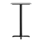 Plateau de table Flash Furniture Acadia avec technologie HPL TopGuard et base hauteur bar