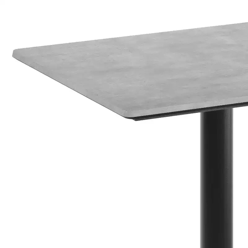 Plateau de table Flash Furniture Acadia avec technologie HPL TopGuard et base hauteur bar
