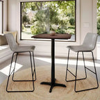 Plateau de table Flash Furniture Acadia avec technologie HPL TopGuard et base hauteur bar