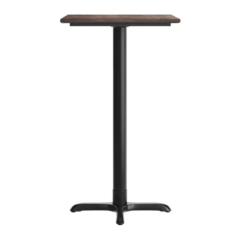 Plateau de table Flash Furniture Acadia avec technologie HPL TopGuard et base hauteur bar